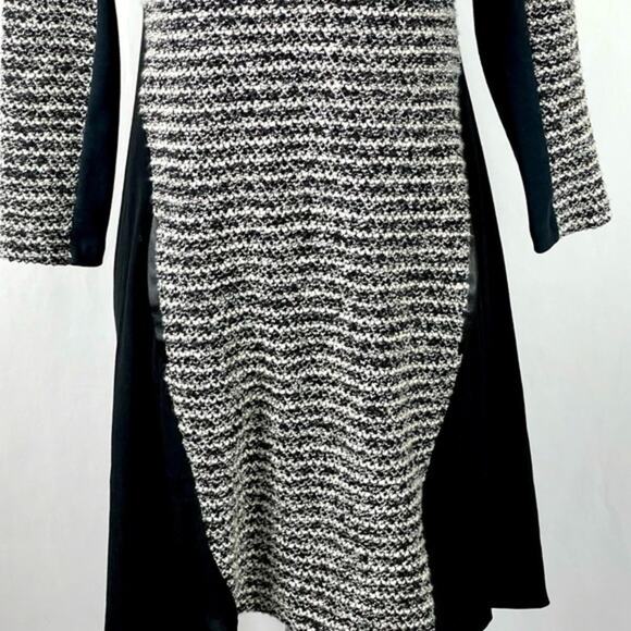 Anthropologie Maeve Tweed Plus Black Fabric Swing Style Dress NWOT Size XS - Picture 5 of 10